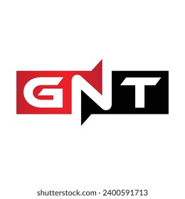 Logo de las letras iniciales del monograma GNT