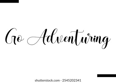 Vector de aventura Tipografía inspiradora para viajes Texto