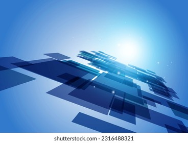 go ahead blue network background