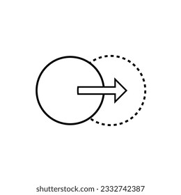 Go Ahead Icon. Sustainable, Continue. In Progress Symbol.  