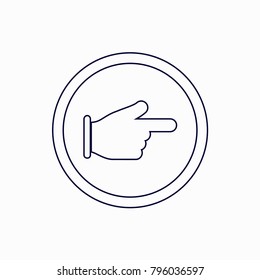 go ahead icon, Vector illustration