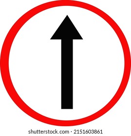 go ahead sign vector with white background
