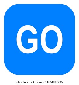 Go and app icon on white
