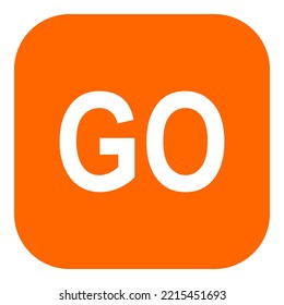 Go and app icon on white