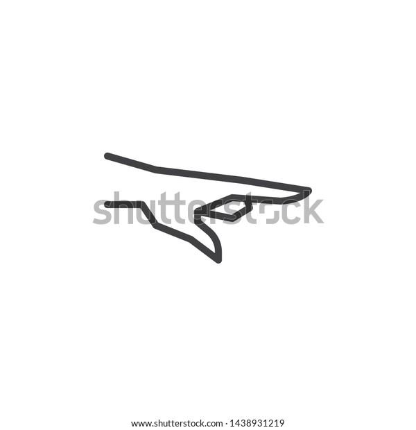 Go Away Hand Gesture Line Icon Stock Vector (Royalty Free) 1438931219 Shutterstock