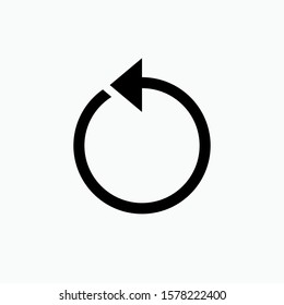 Go Back Arrow. Counterclockwise Symbol for Design Elements, Websites, Presentation and Application - Vector.