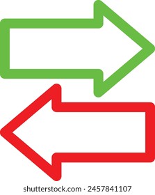 Diseño de icono de flecha hacia atrás y hacia atrás 10 EPS