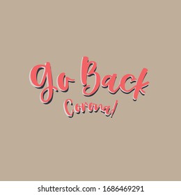 Go back corona pink text effect with stylish background. Corona virus background design