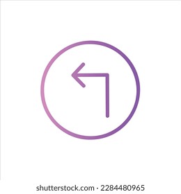 icono de retroceso con vektor aislado y fondo transparente.