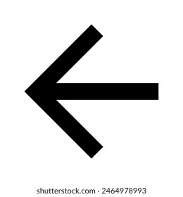 Go back left arrow icon vector design in eps 10