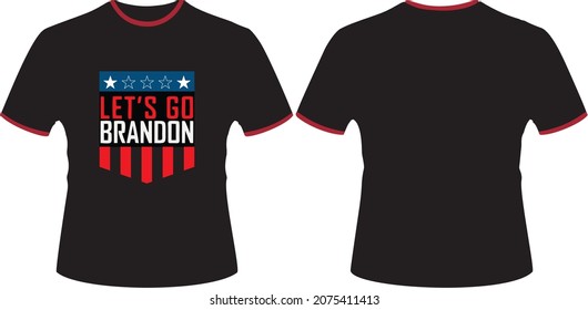 Let's Go Brandon Chant Conservative Anti Liberal USA Flagge Impeach Biden T Shirt Vector Designs