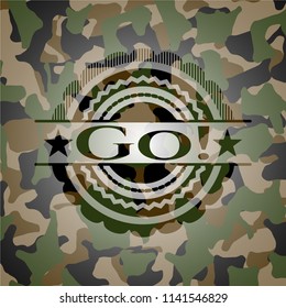 Go! camouflage emblem