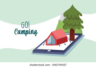 go camping application mobile location