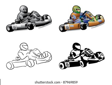 Go Cart Karting Racing Race