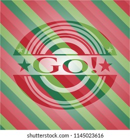 Go! christmas badge.