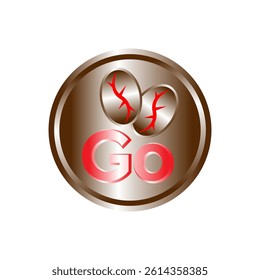 go coffee bean logo template