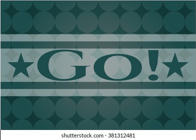 Go! colorful banner