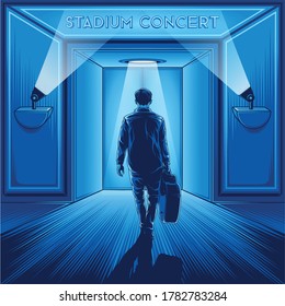 Go to the concert illustration vector