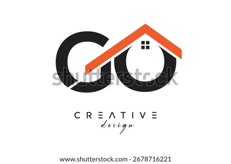 GO Creative Real Estate Architecture Monogram and Home Logo