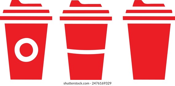 To go cup with different design illustration