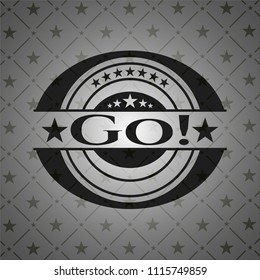 Go! dark emblem. Retro