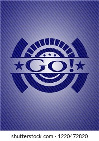 Go! denim background