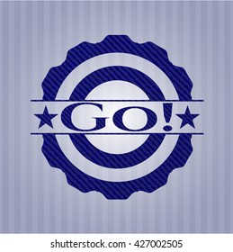 Go! denim background