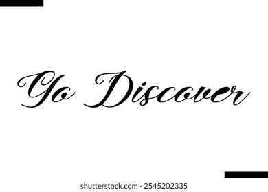Go discover Vector Inspirational Travel Typography Text