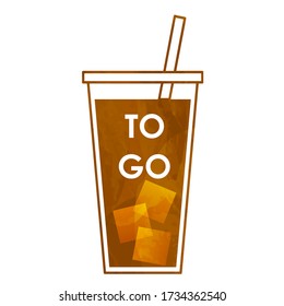to go drink for restaurants and cafes,vector illustration
