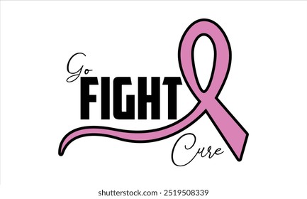 Go Fight Cure PNG T-Shirt Design