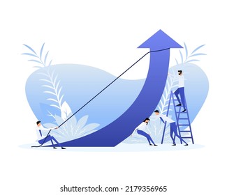 Go forward people. Flat design. Flat icon with go forward people