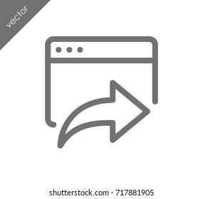 Go forward web site icon