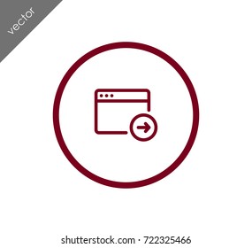 Go forward web site icon