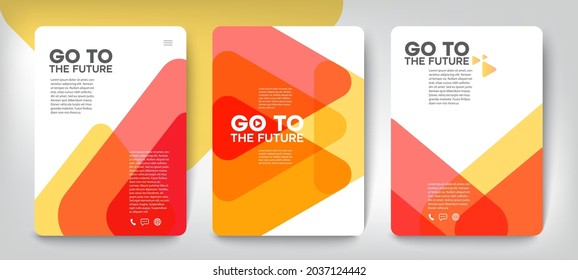 Go to the future background concept, Colorful trendy template for branding, banner, cover, card, social media, poster, Vector EPS. 10