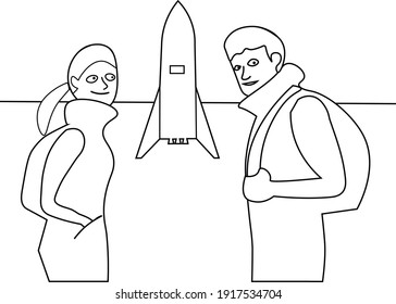 Go to the future! Spaceship 