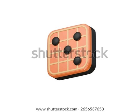 go game board icon 3d illustration render