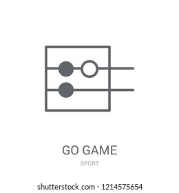 Go game icon. Trendy Go game logo concept on white background from Sport collection. Suitable for use on web apps, mobile apps and print media.