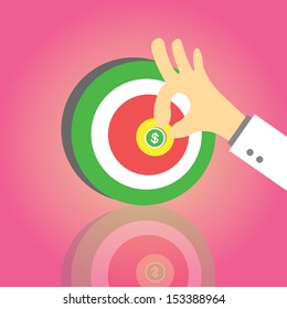 go to goal success in business vector