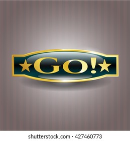 Go! gold emblem
