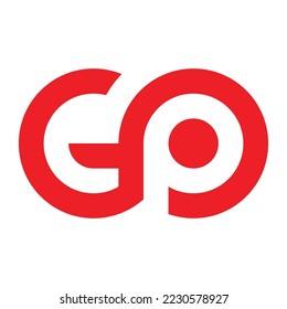 GO- oder GP-Logo-Konzept