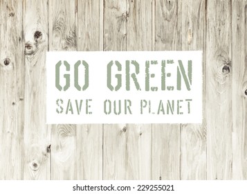 Go Green Abstract Ecology Poster