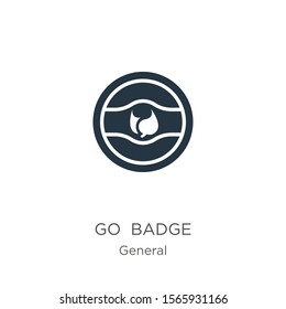 Go green badge icon vector. Trendy flat go green badge icon from general collection isolated on white background. Vector illustration can be used for web and mobile graphic design, logo, eps10