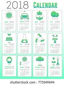 Go Green Calendar 2018  