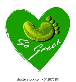 Go Green campaign education poster