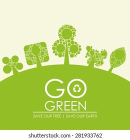 Go green campaign poster