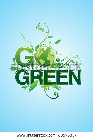 Go Green campaign poster