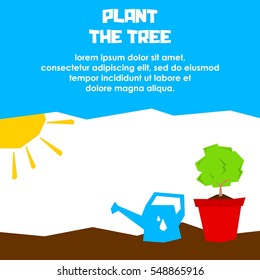 Go Green campaign poster, Plant a tree campaign