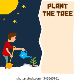 Go Green campaign poster, Plant a tree campaign