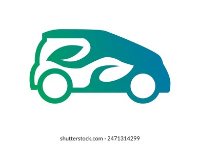 go green car logo vector