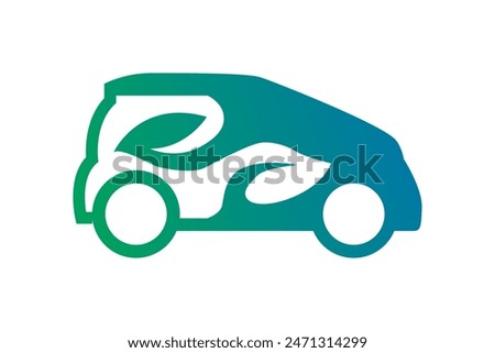 go green car logo vector